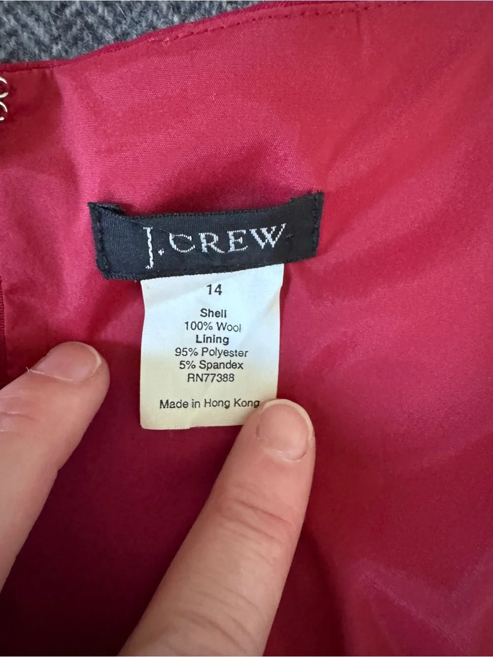 J. Crew Sleeveless V-Neck Midi Dress in red